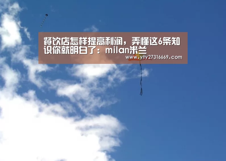 餐饮店怎样提高利润,弄懂这6条知识你就明白了:milan米兰(图2) milan米兰
